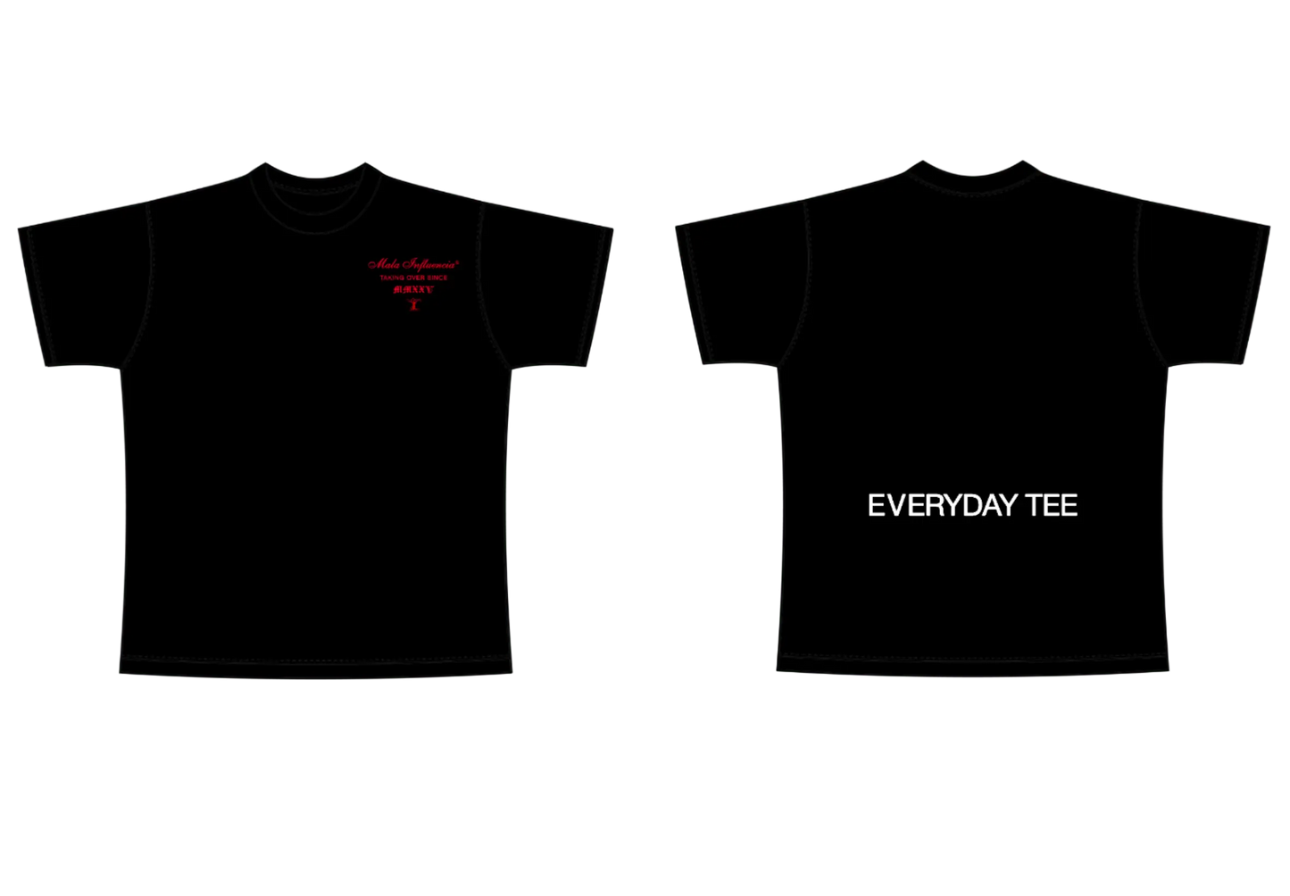 2 Mala Influencia® TEES + ENVÍO INCLUÍDO
