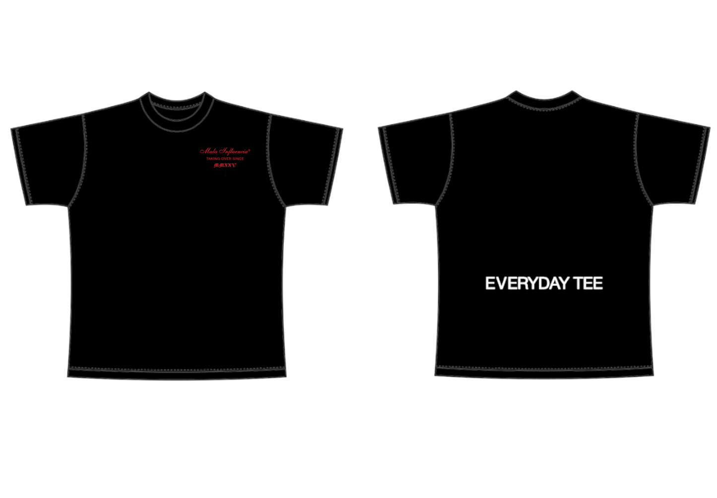 2 Mala Influencia® TEES + ENVÍO INCLUÍDO